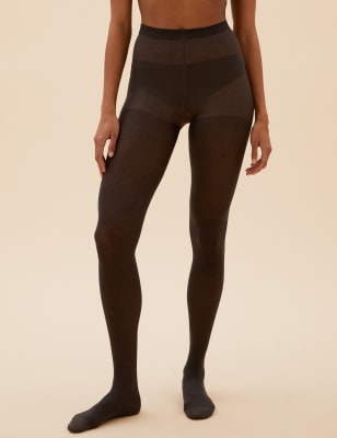 Brown Sheer Pantyhose With Luxe Comfort Waistband