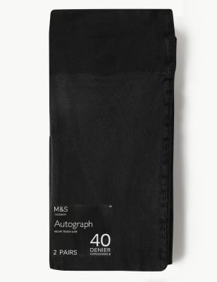 2 Pack 40 Denier Opaque Tights Socks Marks And Spencer Cz