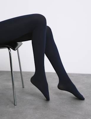 Autograph Women's 60 Denier Velvet Touch Luxe Tights - XS - Navy, Navy,Black