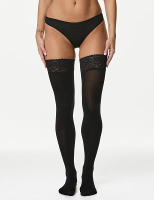 Autograph Women's 60 Denier Velvet Touch Luxe Hold-ups - Black, Black