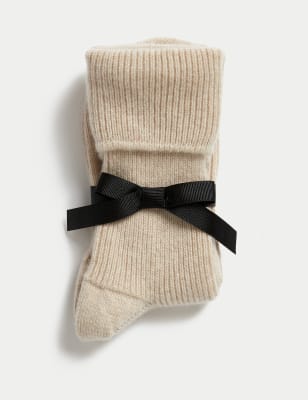 

Womens Autograph Pure Cashmere Socks - Light Camel, Light Camel