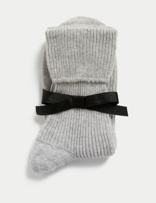 

Womens Autograph Pure Cashmere Socks - Grey, Grey