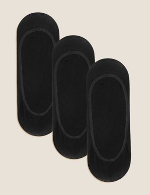

Womens M&S Collection 3pk Low Cut Footsies - Black, Black