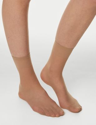 

Womens M&S Collection 5pk 15 Denier Matt Ankle Highs - Rose Quartz, Rose Quartz