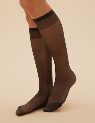 Lot de 5&nbsp;paires de mi-bas mats 15&nbsp;deniers