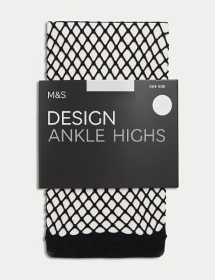 Fishnet Ankle Highs - DK