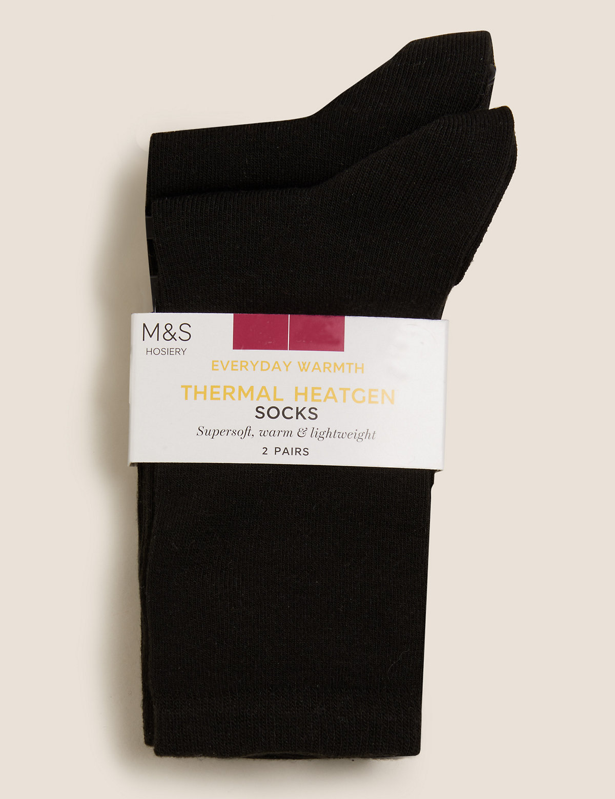2pk Heatgen™ Thermal Ankle High Socks