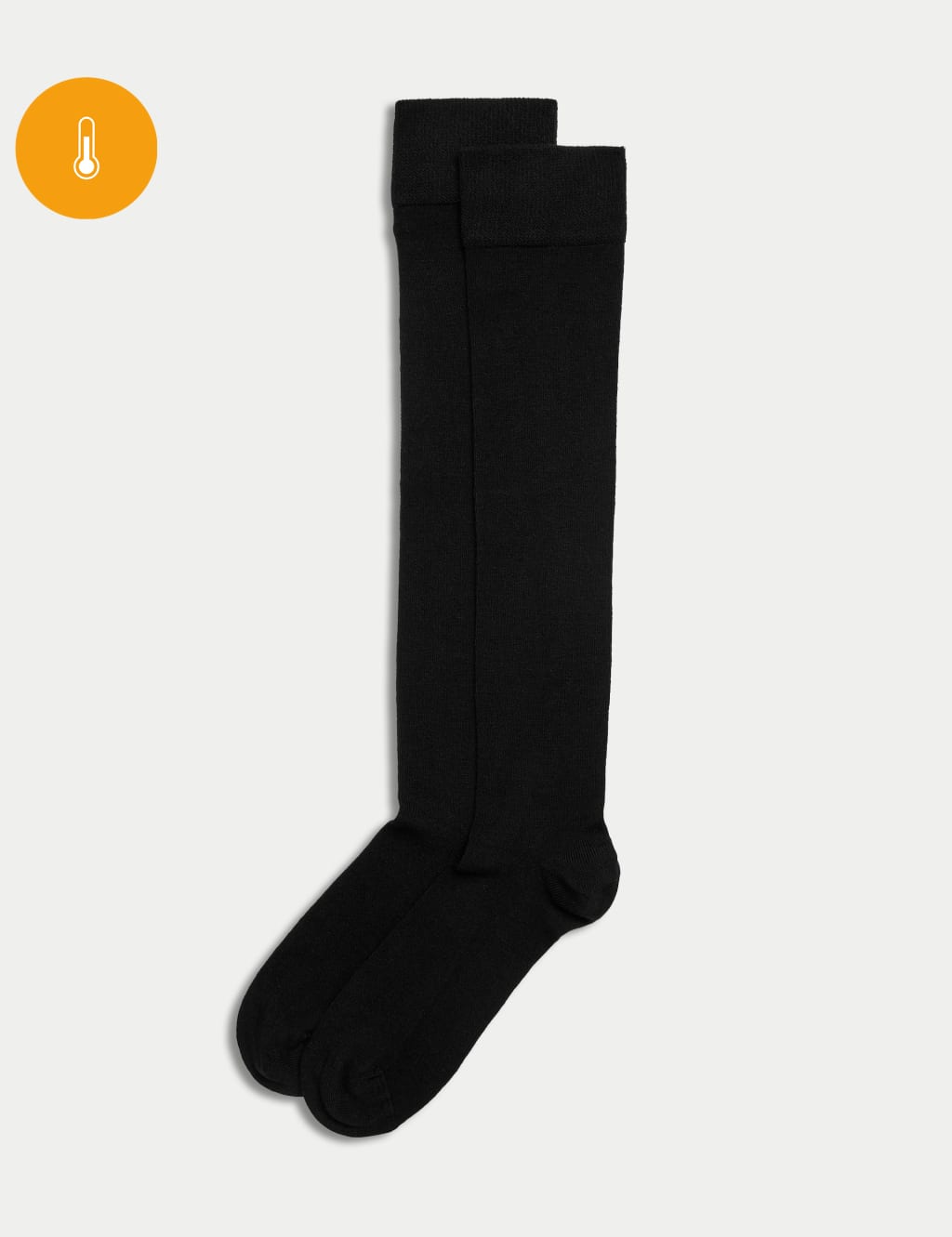 2pk Thermal Seamless Toes Knee High Socks image 1