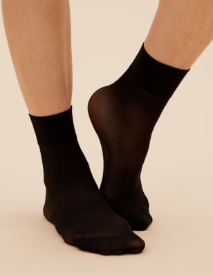 4pk 10 Denier Ladder Resist Ankle Highs