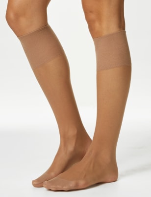 5pk 10 Denier Ladder Resist Matt Knee Highs - CY