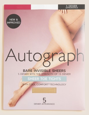 

Womens Autograph Unsichtbare Bare-Strumpfhose mit transparentem Zehenbereich (5 den) - Opaline, Opaline
