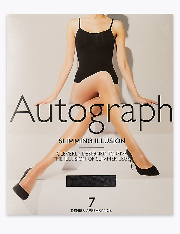 7 Denier Slimming Illusion Tights  - SG