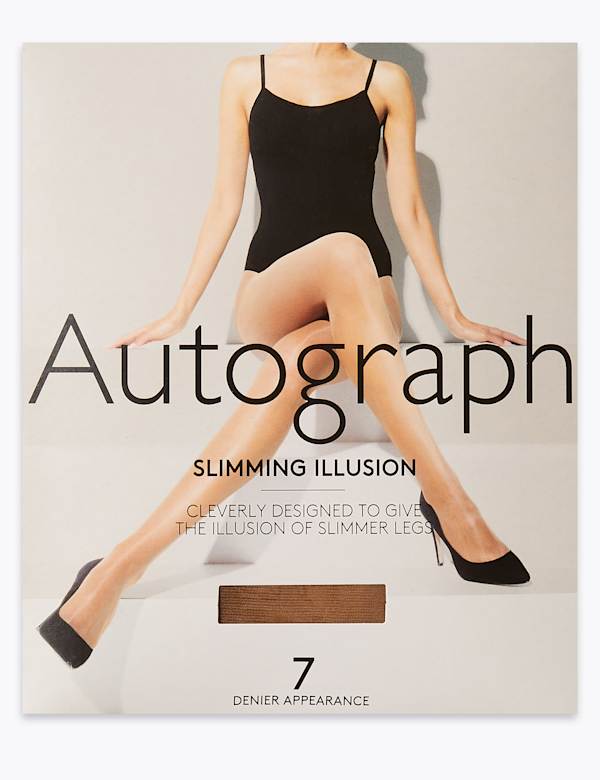 7 Denier Slimming Illusion Sheer Tights