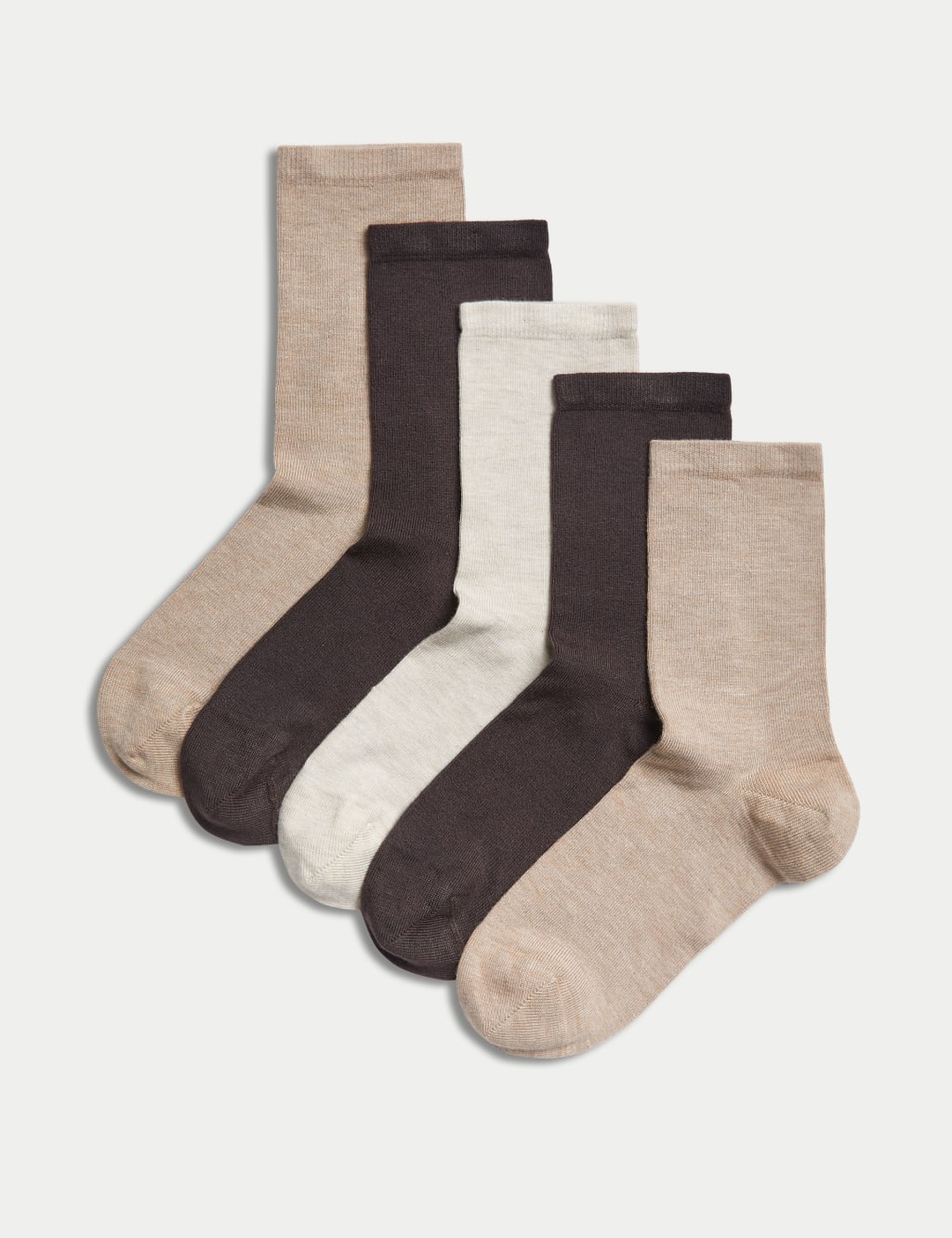 Ladies brown ankle socks top