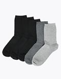 5 Pack Cotton Rich Ankle High Socks