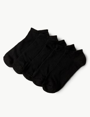 5pk Cotton Rich Trainer Liner Socks™ - NO