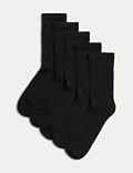 5er-Pack knöchelhohe Socken mit hohem Baumwollanteil für ultimativem Tragekomfort