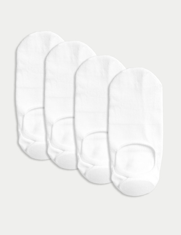 4pk Cotton Rich Invisible Trainer Liners™ - FR