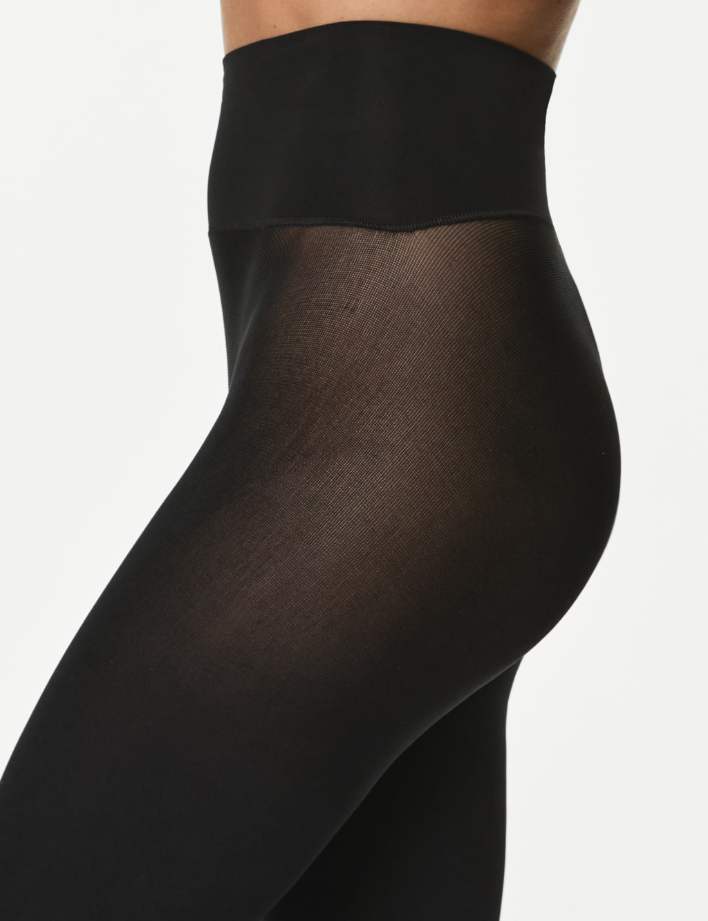 60 Denier Soft Luxe Seamless Opaque Tights image 2