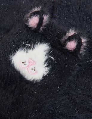 

Womens M&S Collection Sparkle Cat Bed Socks - Black Mix, Black Mix