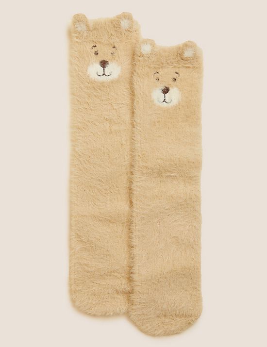 Spencer Bear Bed Socks