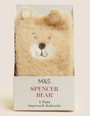 Spencer Bear Bed Socks