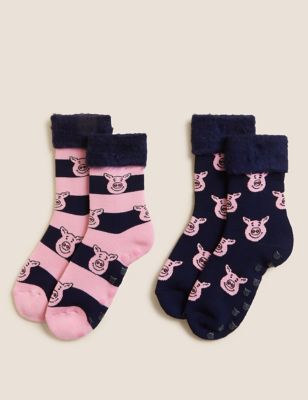2pk Percy Pig™ Slipper Socks