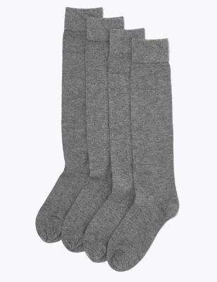 4 Pack Supersoft Knee High Socks | M&S Collection | M&S