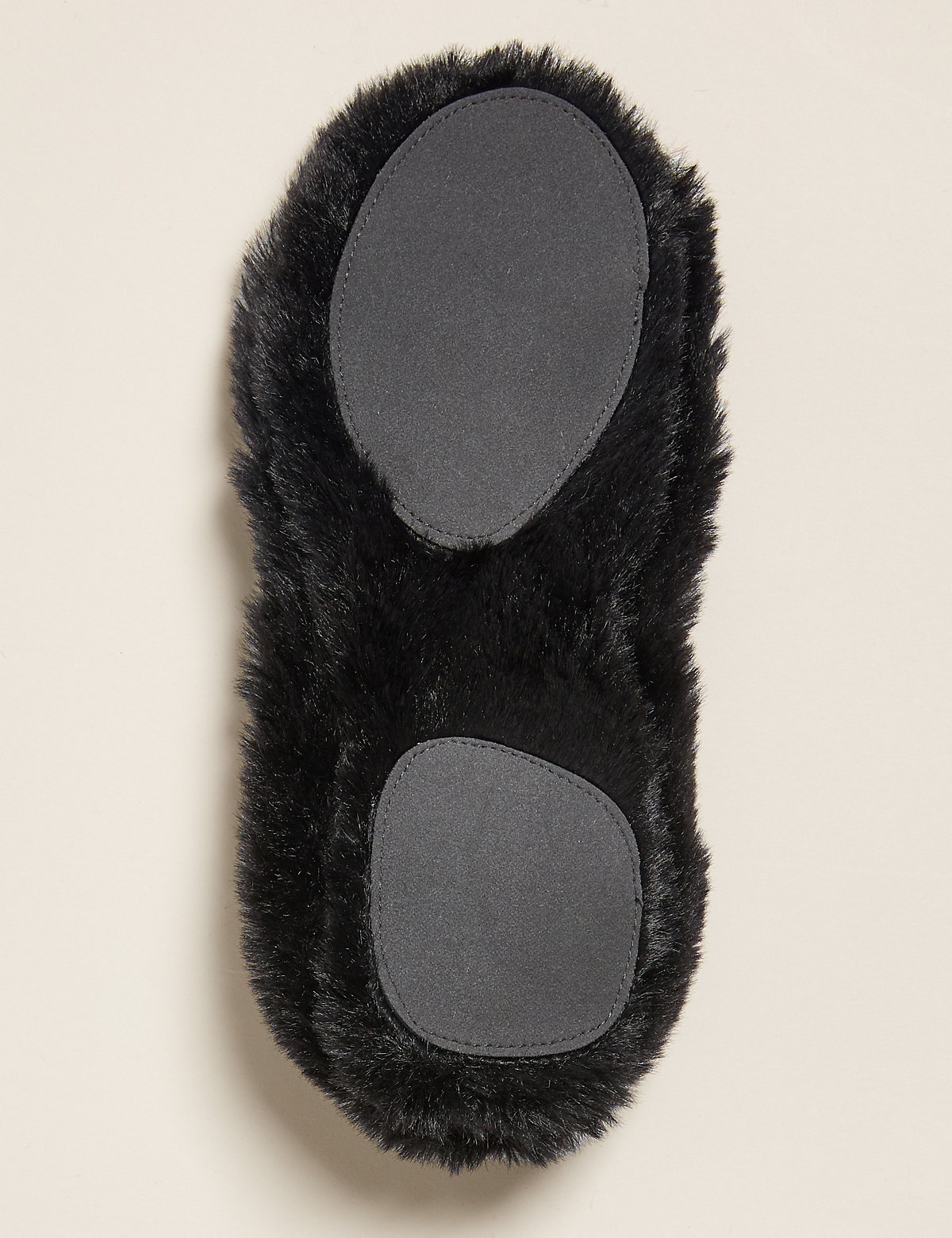 Faux Fur Cat Print Ballet Slipper Socks