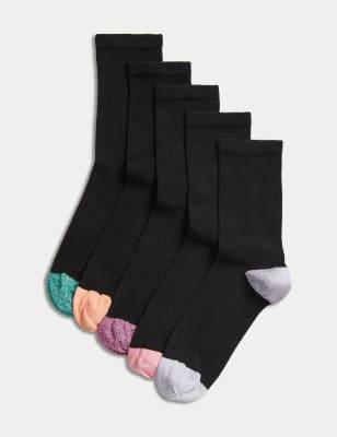 Pack de 5 pares de calcetines para botas negros para hombre de