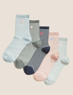 

M&S Collection Pack de 5 pares de calcetines por el tobillo Sumptuously SoftWomens - Grey Mix, Grey Mix