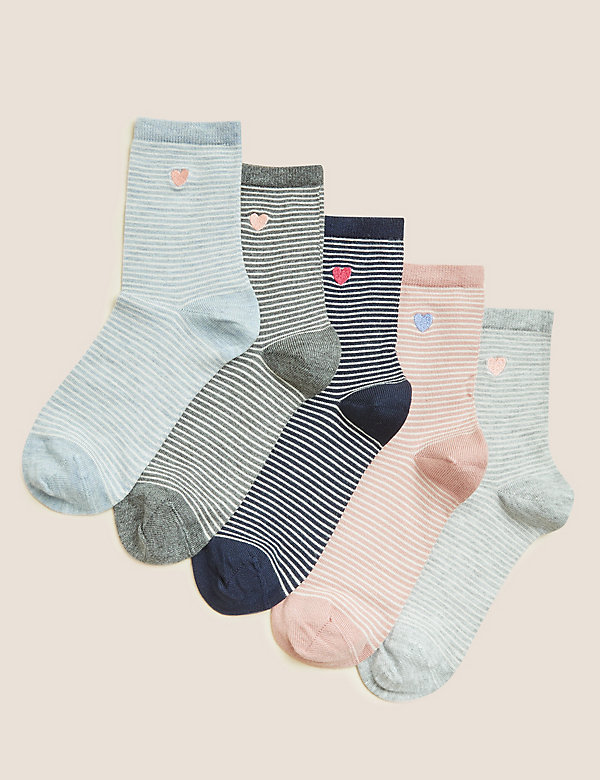 5pk Sumptuously Soft Ankle High Socks - PT