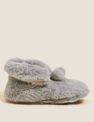 Faux Fur Slipper socks