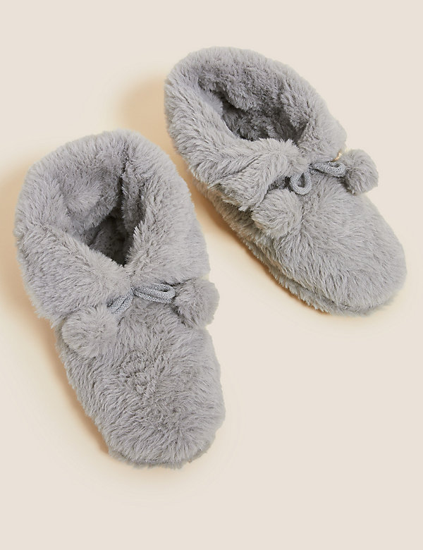 Faux Fur Slipper socks - CN
