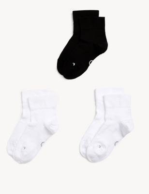 3pk Recycled Ankle High Socks