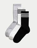 Balení 3&nbsp;párů kotníkových ponožek ze směsi bavlny