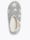Fleece Lined Star Print Slipper Socks