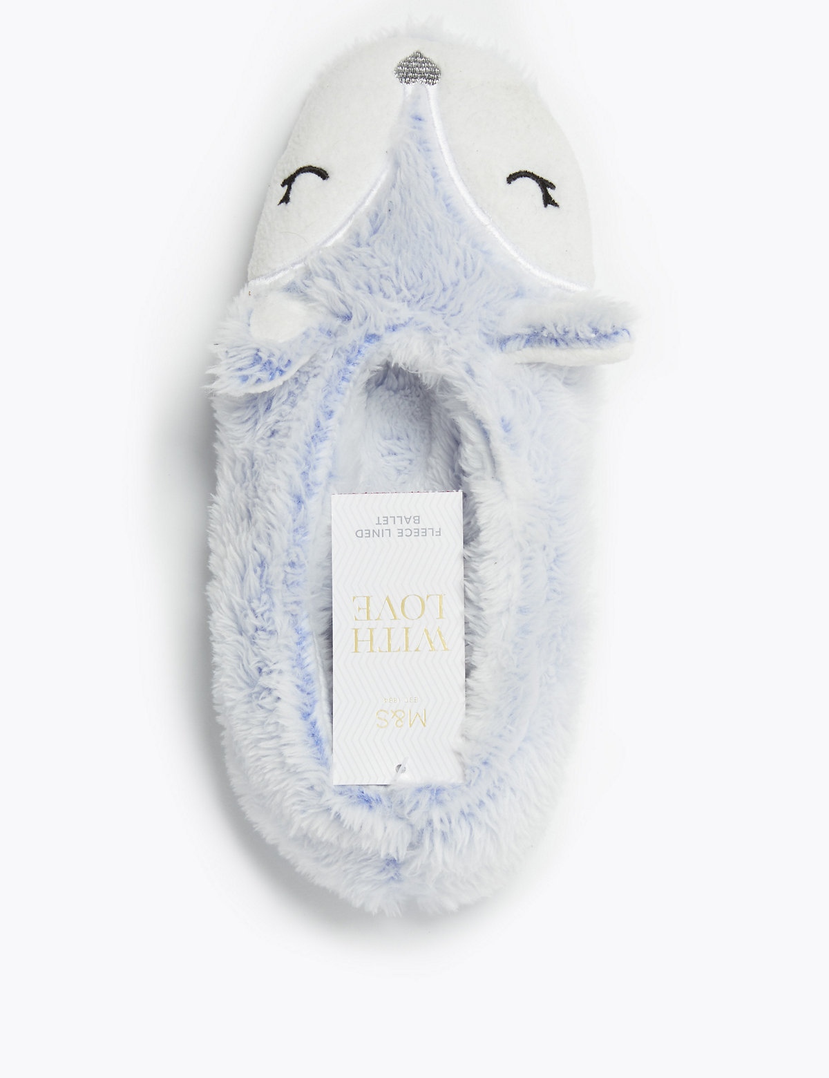 Fleece Lined Arctic Fox Slipper Socks