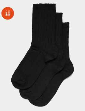 Buy Marks & Spencer Women Black Solid Thermal Leggings - Thermal Bottoms  for Women 12334480