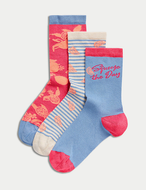 3pk Sumptuously Soft™ Ankle High Socks - MV