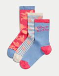 3er-Pack knöchelhohe Sumptuously Soft™-Socken
