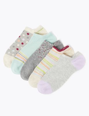 5 paar Sumptuously Soft-sneakersokken