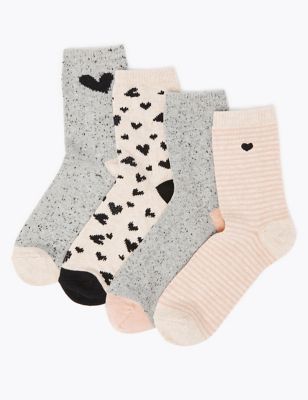 4 Pack Cotton Rich Heavyweight Socks | M&S Collection | M&S