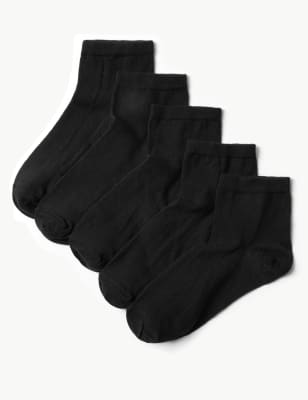 Lot de 5&nbsp;paires de chaussettes en coton hauteur cheville