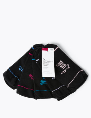 Lot de 5&nbsp;paires de chaussettes de sport en coton