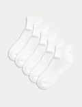5 ζευγάρια κάλτσες μέχρι τον αστράγαλο με ενίσχυση και υψηλή περιεκτικότητα σε βαμβάκι