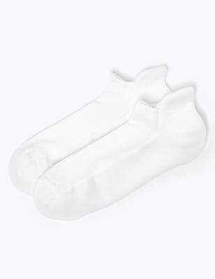 2 paar blaarvoorkomende sneakersokken