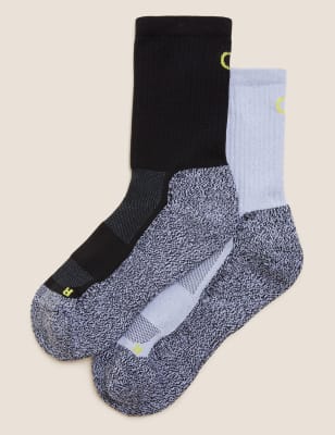 

Womens Goodmove 2pk Hiking Socks - Grey Mix, Grey Mix