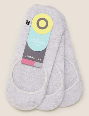 3 paar dempende kousenvoetjes