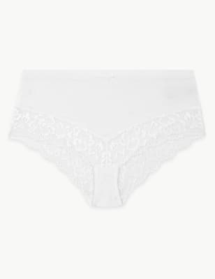 Tanga taille haute en coton